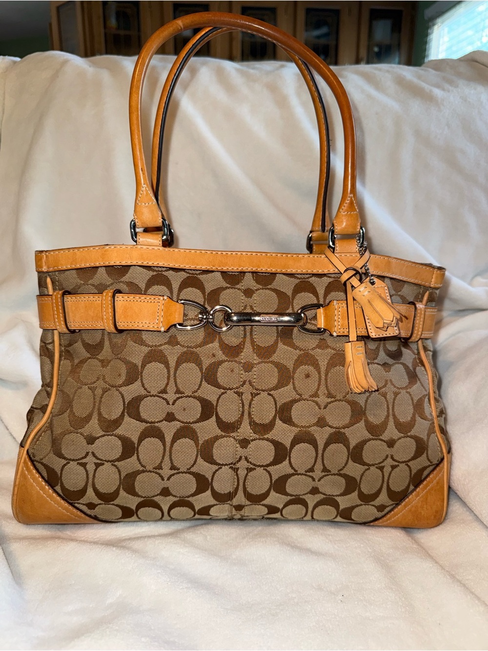 Coach Vintage Hampton Signature Canvas Bag